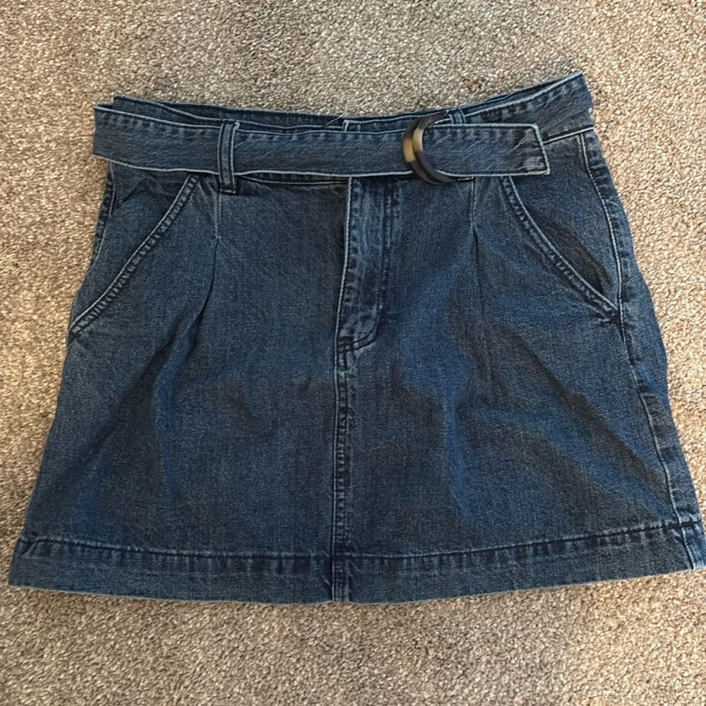 Free People Denim Mini Skirt - Blue